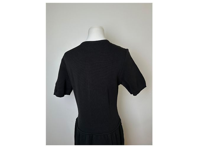 Yves Saint Laurent Vintage Saint Laurent Jersey Kleid Schwarz M - Ansicht 14