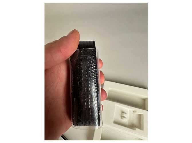 Vintage Givenchy Ledergürtel Schwarz Braun Silberschnalle - Ansicht 14