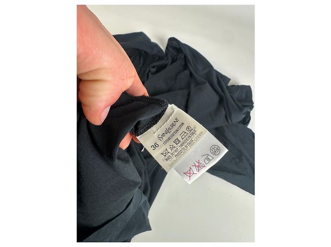 Yves Saint Laurent Abito in cotone vintage Saint Laurent Nero M - vista 11
