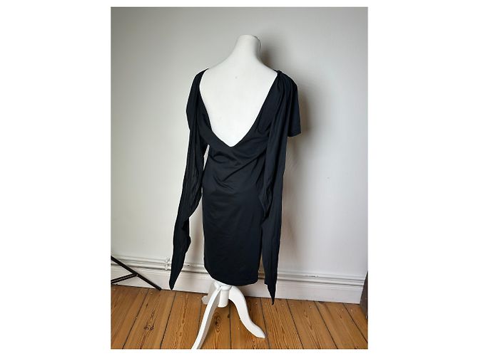 Yves Saint Laurent Abito in cotone vintage Saint Laurent Nero M - vista 4
