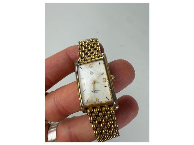 Vintage Givenchy Gold Armbanduhr Späte 1990er Jahre Gold Golden - Ansicht 6