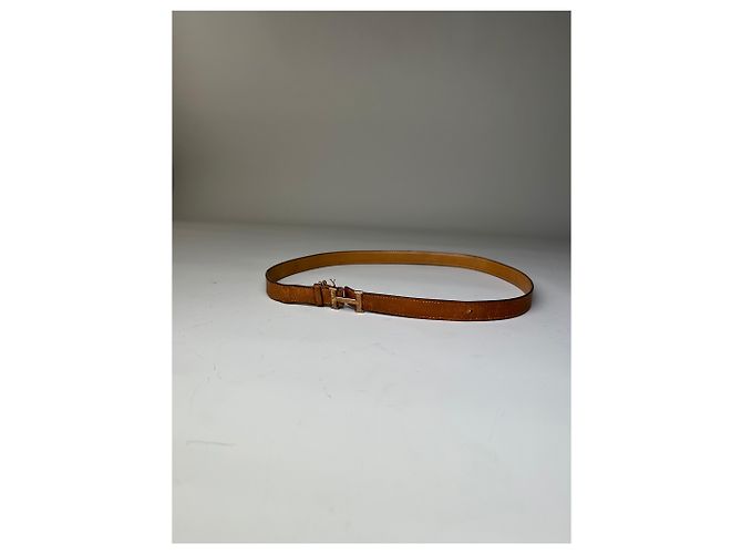 Vintage Hermès Ledergürtel Tan Caramel Goldene Schnalle Kamel - Ansicht 4