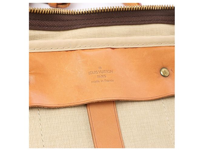 Borsa da Viaggio Louis Vuitton Sirius 55 Monogram Canvas Marrone M41404 Beige - vista 13