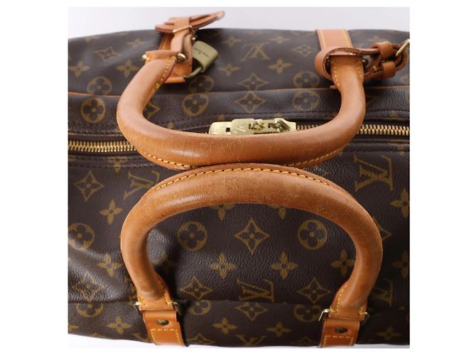 Borsa da Viaggio Louis Vuitton Sirius 55 Monogram Canvas Marrone M41404 Beige - vista 4