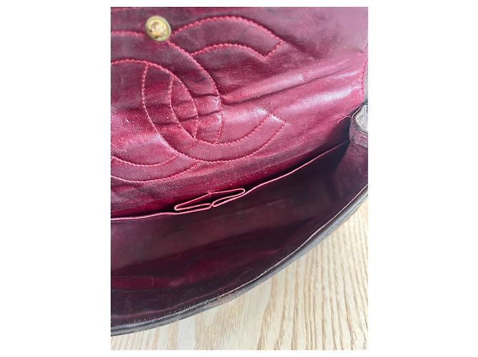 Borsa Chanel 2.55 Timeless in pelle marrone - vista 15