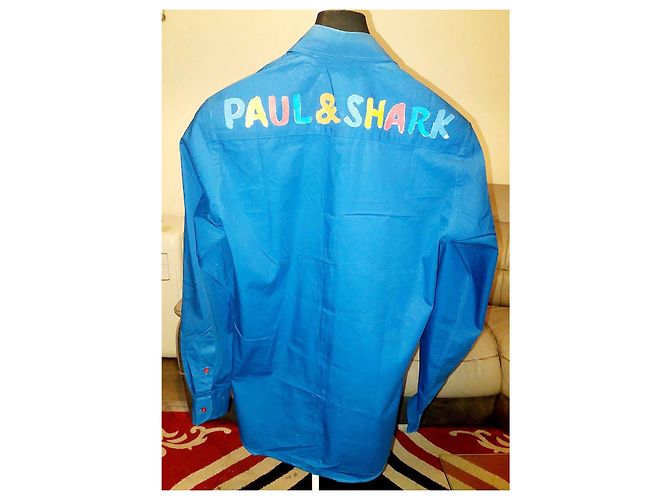 Camicia Paul & Shark Blu Ocean Royal Yacht Club - vista 2