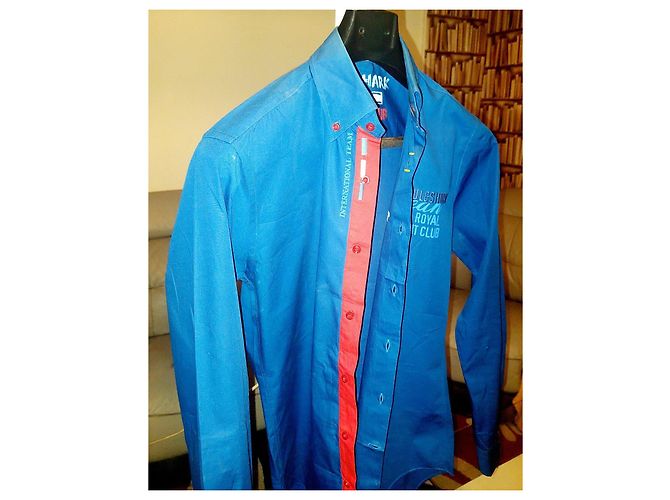 Camicia Paul & Shark Blu Ocean Royal Yacht Club - vista 3