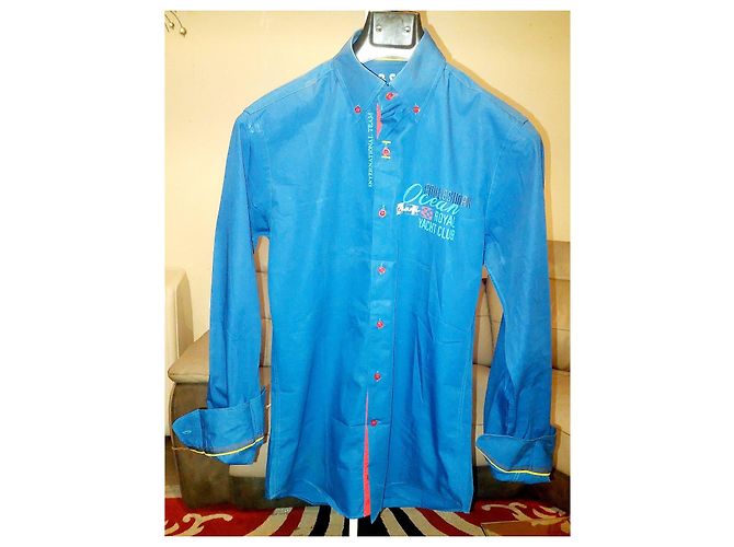 Camicia Paul & Shark Blu Ocean Royal Yacht Club - vista 6