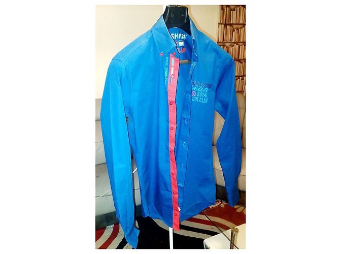 Camicia Paul & Shark Blu Ocean Royal Yacht Club - vista 8