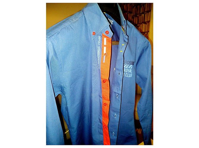 Camicia Paul & Shark Blu Ocean Royal Yacht Club - vista 9