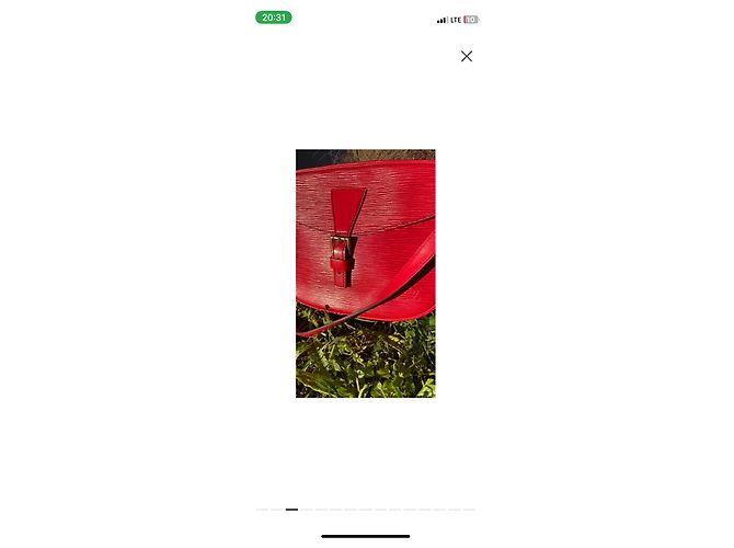 Louis Vuitton Saint Jacques Epi Pelle Rossa Rosso - vista 3