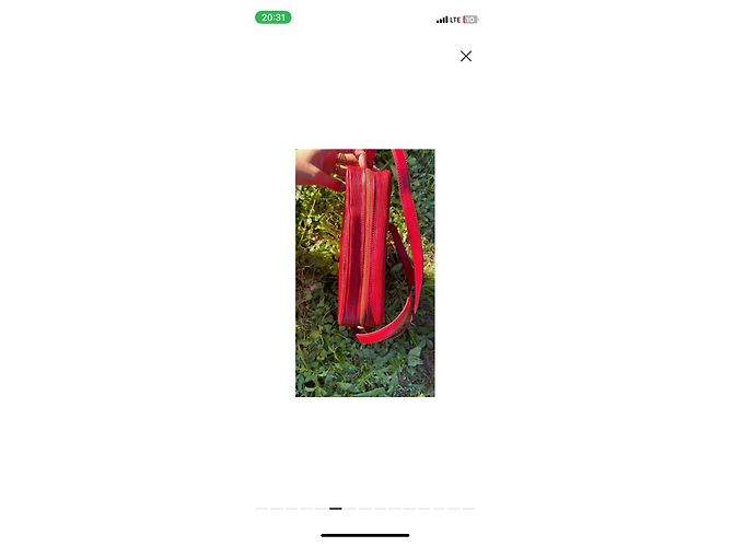 Louis Vuitton Saint Jacques Epi Pelle Rossa Rosso - vista 5