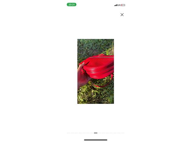Louis Vuitton Saint Jacques Epi Pelle Rossa Rosso - vista 7