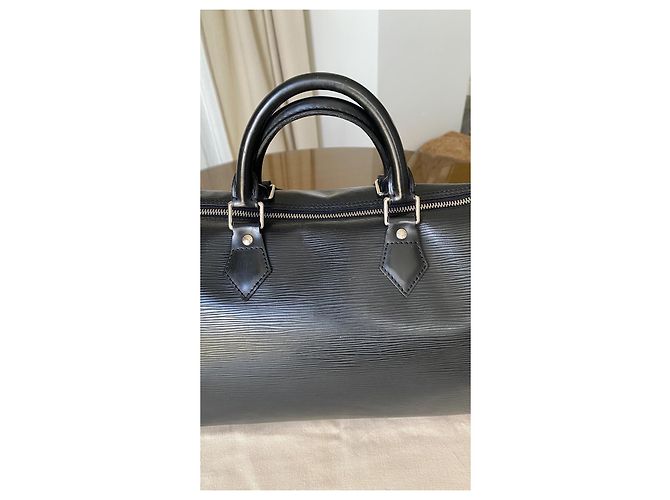 Louis Vuitton Speedy 35 Pelle Epi Nera Nero - vista 2