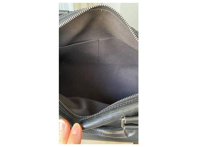 Louis Vuitton Speedy 35 Pelle Epi Nera Nero - vista 5