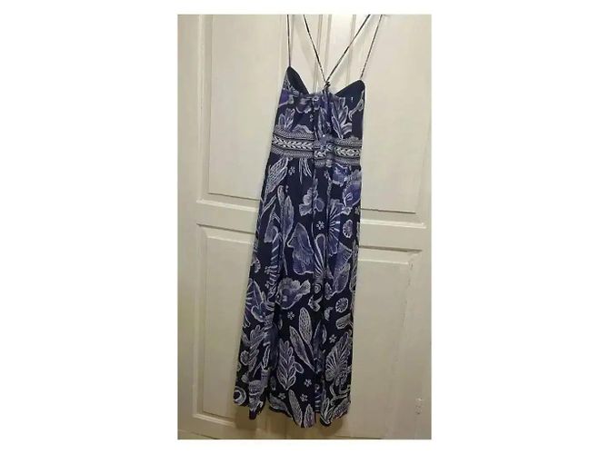 Autre Marque Ancient Kallos Hellas Resort Wear Mythologia Maxikleid Weiß Dunkelblau - Ansicht 5