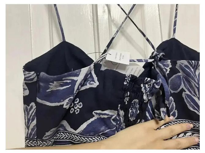 Autre Marque Ancient Kallos Hellas Resort Wear Mythologia Maxikleid Weiß Dunkelblau - Ansicht 7