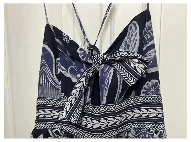 Autre Marque Ancient Kallos Hellas Resort Wear Mythologia Maxikleid Weiß Dunkelblau - Ansicht 9