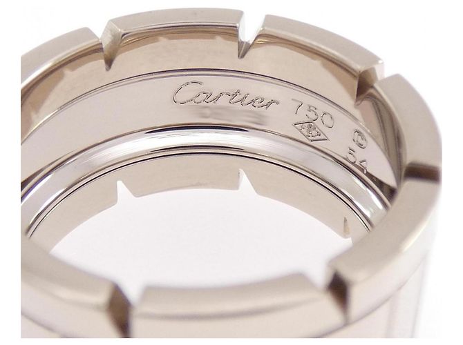 Anello Tank Française Large Band in oro bianco (18K) Cartier - vista 3