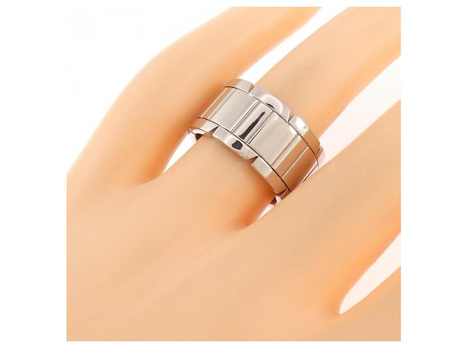 Anello Tank Française Large Band in oro bianco (18K) Cartier - vista 4