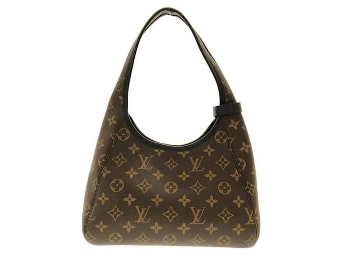 Borsa a spalla Louis Vuitton Monogram The Drop PM Marrone Nero Monogramma - vista 2