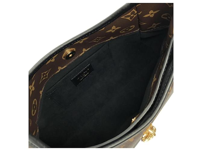 Borsa a spalla Louis Vuitton Monogram The Drop PM Marrone Nero Monogramma - vista 7