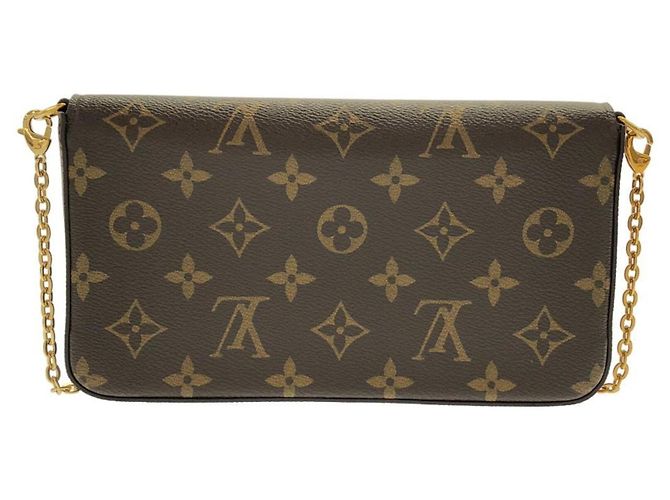 Vivienne Louis Vuitton Monogram Pochette Felicie M80859 Marrone Monogramma - vista 2