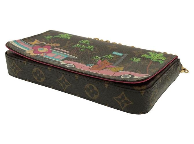 Vivienne Louis Vuitton Monogram Pochette Felicie M80859 Marrone Monogramma - vista 3