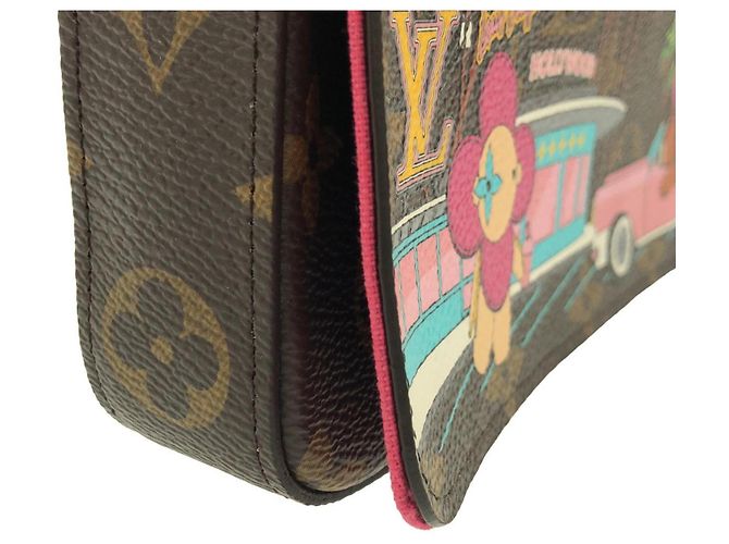 Vivienne Louis Vuitton Monogram Pochette Felicie M80859 Marrone Monogramma - vista 4