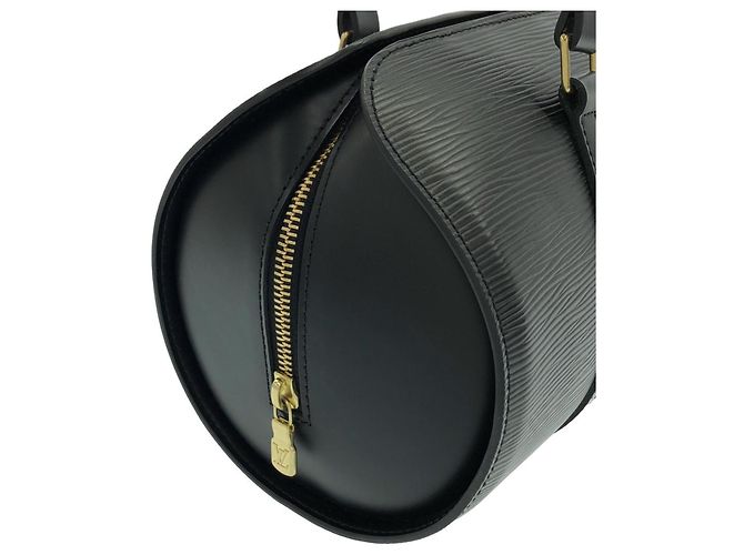Borsa Louis Vuitton Epi Soufflot Nero - vista 5