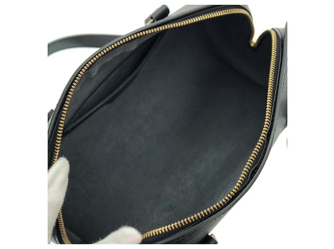 Borsa Louis Vuitton Epi Soufflot Nero - vista 7