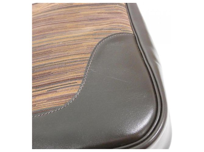 Hermès Borsa a tracolla Hermes Trim 2 35cm Cioccolato - vista 4