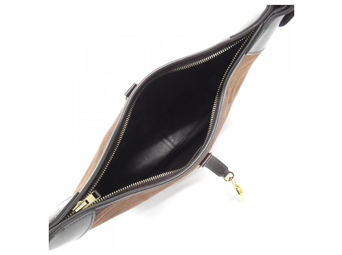 Hermès Borsa a tracolla Hermes Trim 2 35cm Cioccolato - vista 8