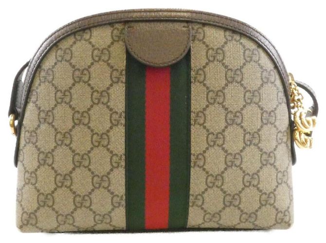 Borsa a Spalla Gucci Ophidia Marrone Beige - vista 2