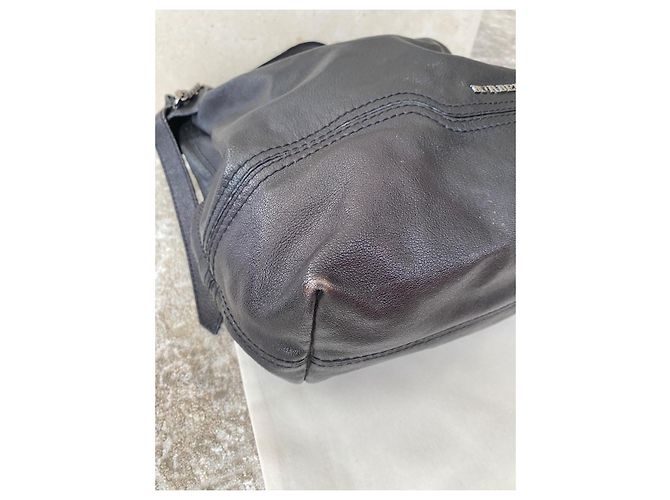 Burberry Handtasche aus schwarzem Leder mit Kette - Ansicht 10