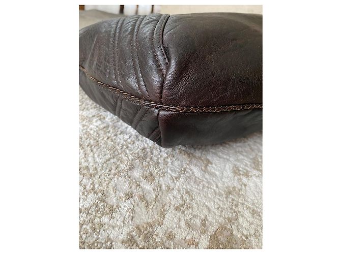 Fendi Borsa Hobo in Pelle Marrone - vista 11