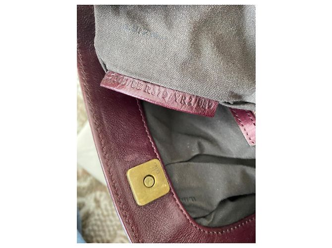 Borsa Fendi in pelle bordeaux Bordò - vista 12