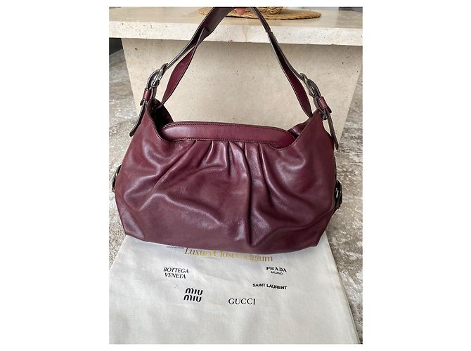 Borsa Fendi in pelle bordeaux Bordò - vista 2