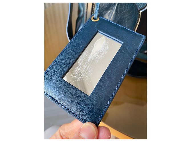 Balenciaga Handtasche aus blauem Leder - Ansicht 11