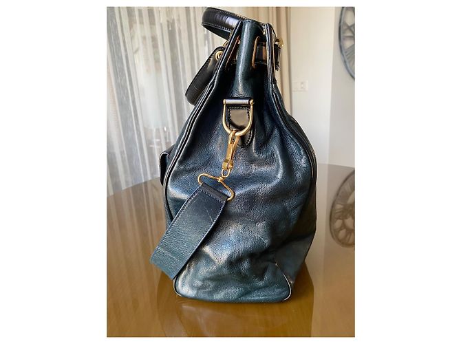 Balenciaga Handtasche aus blauem Leder - Ansicht 13
