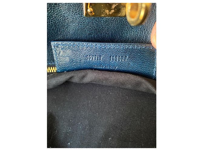 Balenciaga Handtasche aus blauem Leder - Ansicht 19