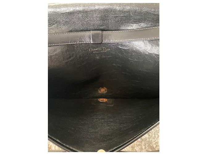 Borsa a tracolla Christian Dior Monogramme in tela jacquard Marrone Nero - vista 12