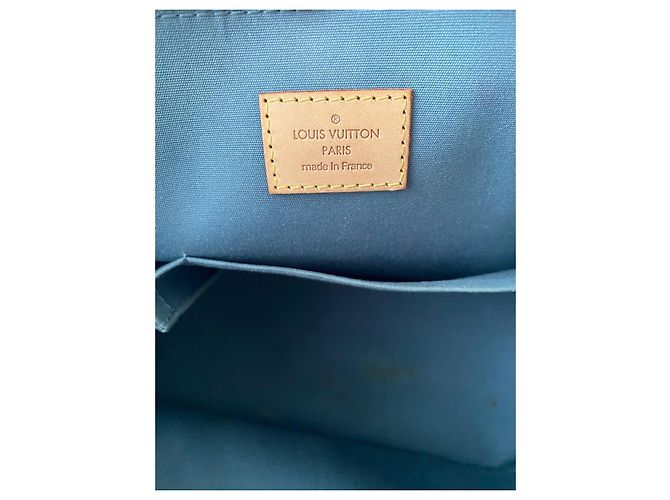 Louis Vuitton Alma Pelle Vernice Verde Kaki - vista 18