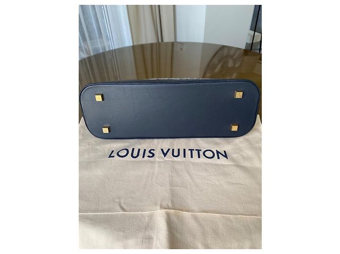 Louis Vuitton Alma Long Monogram Denim - Blu Grigio Monogramma - vista 10