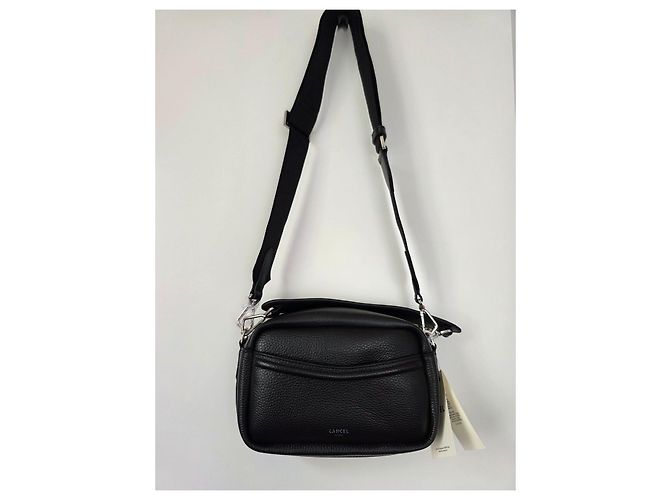 Borsa camera in pelle granulata nera Lancel - nuovo mai indossato Nero - vista 14