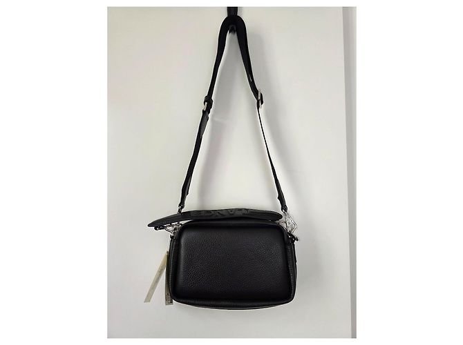 Borsa camera in pelle granulata nera Lancel - nuovo mai indossato Nero - vista 16