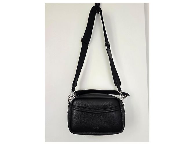 Borsa camera in pelle granulata nera Lancel - nuovo mai indossato Nero - vista 17