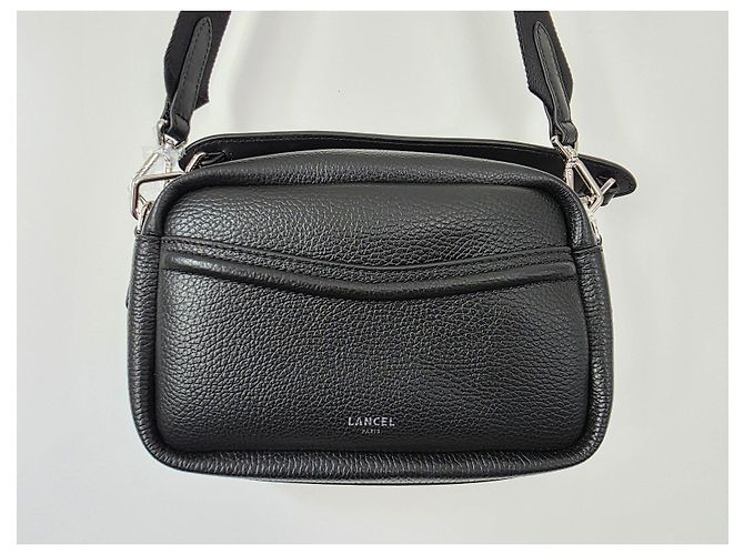 Borsa camera in pelle granulata nera Lancel - nuovo mai indossato Nero - vista 2