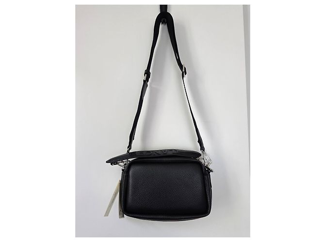 Borsa camera in pelle granulata nera Lancel - nuovo mai indossato Nero - vista 4