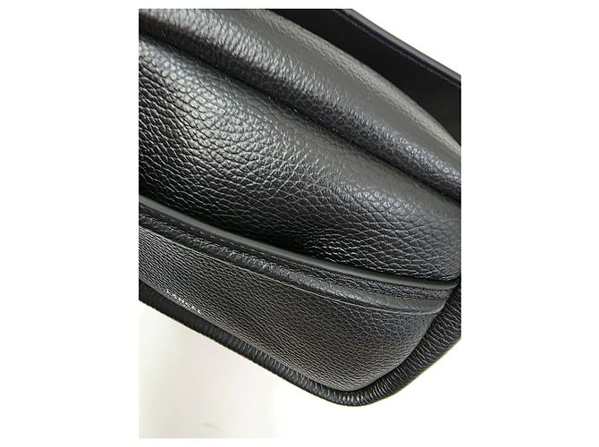 Borsa camera in pelle granulata nera Lancel - nuovo mai indossato Nero - vista 5
